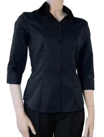 Chaud Devant dames Stretch 3/4 sleeve blouse
